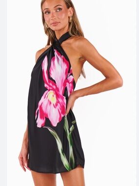 Show Me Your Mumu Jasmine Mini Dress Iris Luxe Satin S